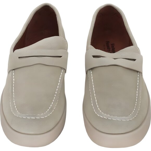 VINTAGE FOUNDRY Men's Slip-On Loafers Beige Comfy EU 43.5 Size 10.5 M - Picture 5 of 6